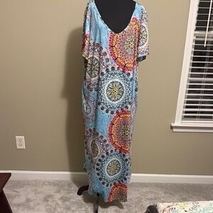Colorful Mandala Maxi Dress